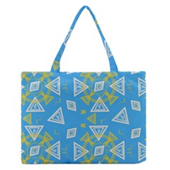 Abstract Pattern Geometric Backgrounds   Zipper Medium Tote Bag by Eskimos