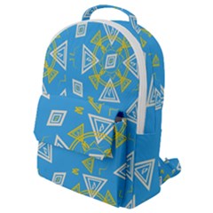 Abstract Pattern Geometric Backgrounds   Flap Pocket Backpack (small) by Eskimos