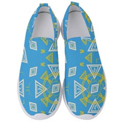 Abstract Pattern Geometric Backgrounds   Men s Slip On Sneakers by Eskimos