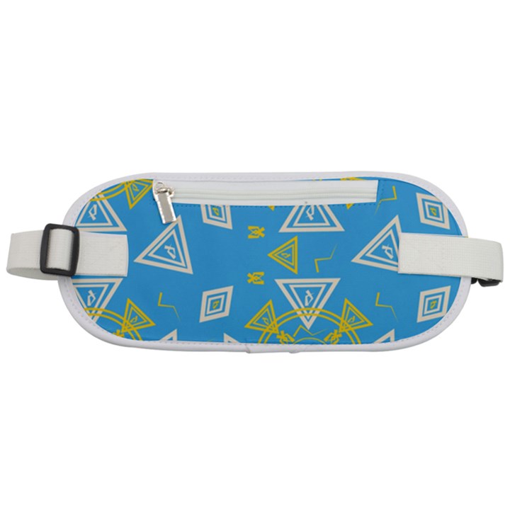 Abstract pattern geometric backgrounds   Rounded Waist Pouch