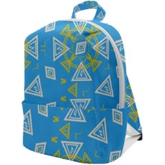 Abstract Pattern Geometric Backgrounds   Zip Up Backpack by Eskimos