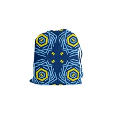 Abstract Pattern Geometric Backgrounds   Drawstring Pouch (small) by Eskimos