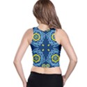 Abstract pattern geometric backgrounds   Racer Back Crop Top View2