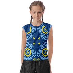 Abstract Pattern Geometric Backgrounds   Kids  Raglan Cap Sleeve Tee by Eskimos