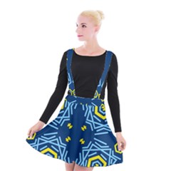 Abstract Pattern Geometric Backgrounds   Suspender Skater Skirt by Eskimos