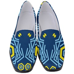 Abstract Pattern Geometric Backgrounds   Women s Classic Loafer Heels by Eskimos