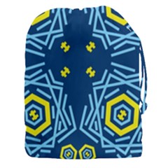 Abstract Pattern Geometric Backgrounds   Drawstring Pouch (3xl) by Eskimos