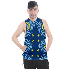 Abstract Pattern Geometric Backgrounds   Men s Sleeveless Hoodie by Eskimos