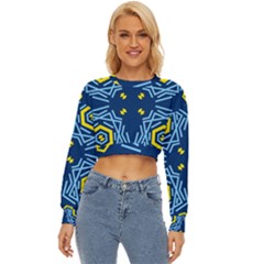 Abstract Pattern Geometric Backgrounds   Lightweight Long Sleeve Sweatshirt