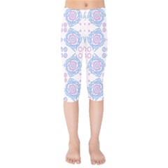 Abstract Pattern Geometric Backgrounds   Kids  Capri Leggings  by Eskimos