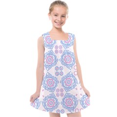 Abstract Pattern Geometric Backgrounds   Kids  Cross Back Dress by Eskimos