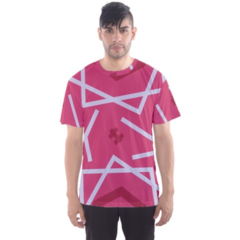 Abstract Pattern Geometric Backgrounds   Men s Sport Mesh Tee by Eskimos