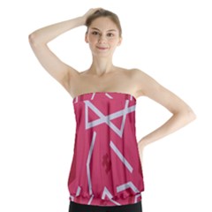 Abstract Pattern Geometric Backgrounds   Strapless Top by Eskimos