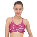 Abstract pattern geometric backgrounds   Basic Training Sports Bra View1