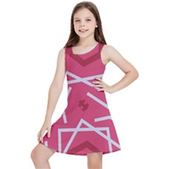 Abstract Pattern Geometric Backgrounds   Kids  Lightweight Sleeveless Dress by Eskimos