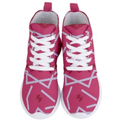 Abstract Pattern Geometric Backgrounds   Women s Lightweight High Top Sneakers by Eskimos