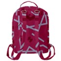 Abstract pattern geometric backgrounds   Flap Pocket Backpack (Large) View3