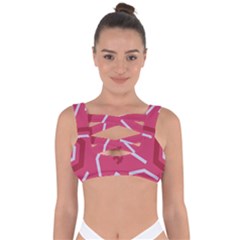 Abstract Pattern Geometric Backgrounds   Bandaged Up Bikini Top by Eskimos