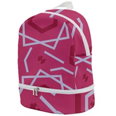 Abstract Pattern Geometric Backgrounds   Zip Bottom Backpack by Eskimos