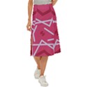 Abstract pattern geometric backgrounds   Midi Panel Skirt View1