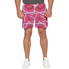 Abstract Pattern Geometric Backgrounds   Men s Runner Shorts