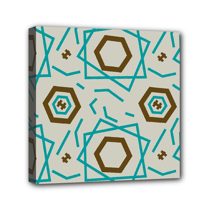 Abstract pattern geometric backgrounds   Mini Canvas 6  x 6  (Stretched)