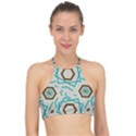 Abstract pattern geometric backgrounds   Racer Front Bikini Top View1