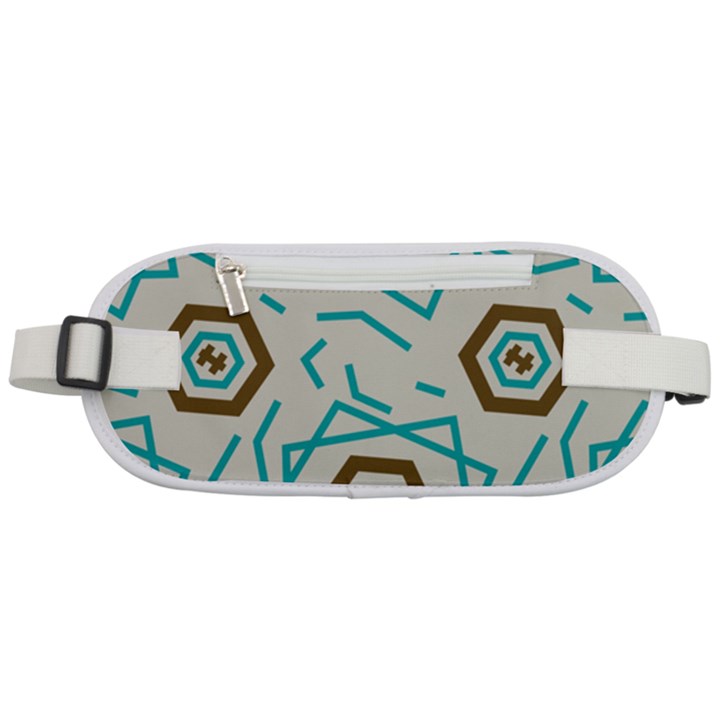 Abstract pattern geometric backgrounds   Rounded Waist Pouch