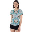 Abstract pattern geometric backgrounds   Back Cut Out Sport Tee View1