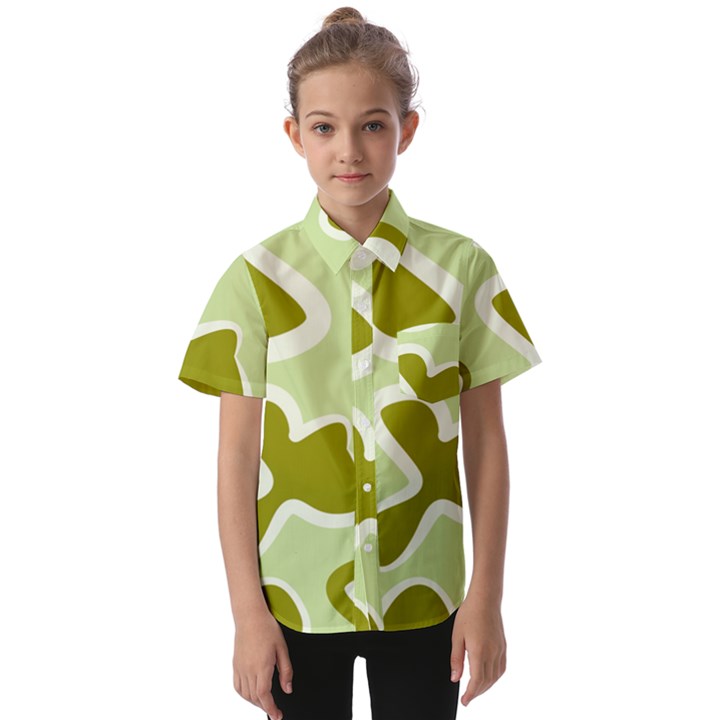 Abstract pattern geometric backgrounds   Kids  Short Sleeve Shirt