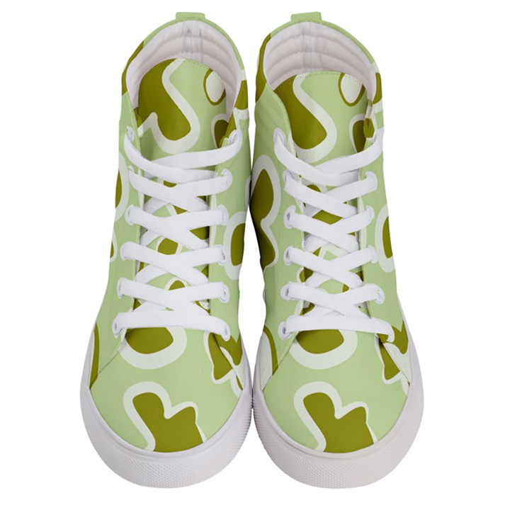 Abstract pattern geometric backgrounds   Women s Hi-Top Skate Sneakers