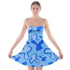 Abstract Pattern Geometric Backgrounds   Strapless Bra Top Dress by Eskimos