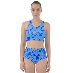 Abstract Pattern Geometric Backgrounds   Racer Back Bikini Set by Eskimos