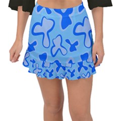 Abstract Pattern Geometric Backgrounds   Fishtail Mini Chiffon Skirt by Eskimos