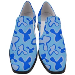 Abstract Pattern Geometric Backgrounds   Women Slip On Heel Loafers by Eskimos