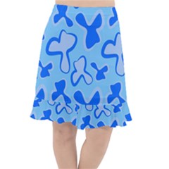 Abstract Pattern Geometric Backgrounds   Fishtail Chiffon Skirt by Eskimos