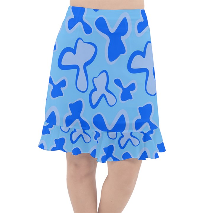 Abstract pattern geometric backgrounds   Fishtail Chiffon Skirt