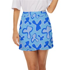 Abstract Pattern Geometric Backgrounds   Mini Front Wrap Skirt by Eskimos