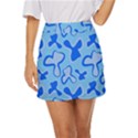 Abstract pattern geometric backgrounds   Mini Front Wrap Skirt View1