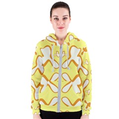 Abstract Pattern Geometric Backgrounds   Women s Zipper Hoodie by Eskimos