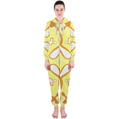 Abstract Pattern Geometric Backgrounds   Hooded Jumpsuit (ladies) by Eskimos