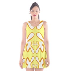 Abstract Pattern Geometric Backgrounds   Scoop Neck Skater Dress by Eskimos