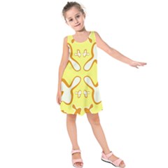 Abstract Pattern Geometric Backgrounds   Kids  Sleeveless Dress by Eskimos