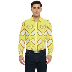 Abstract Pattern Geometric Backgrounds   Men s Long Sleeve  Shirt by Eskimos