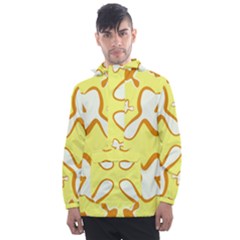 Abstract Pattern Geometric Backgrounds   Men s Front Pocket Pullover Windbreaker by Eskimos