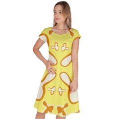 Abstract Pattern Geometric Backgrounds   Classic Short Sleeve Dress by Eskimos