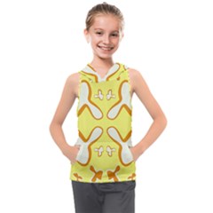 Abstract Pattern Geometric Backgrounds   Kids  Sleeveless Hoodie by Eskimos