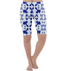 Abstract Pattern Geometric Backgrounds   Cropped Leggings  by Eskimos