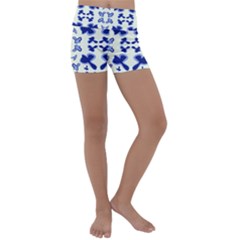 Abstract Pattern Geometric Backgrounds   Kids  Lightweight Velour Yoga Shorts by Eskimos