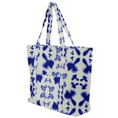 Abstract Pattern Geometric Backgrounds   Zip Up Canvas Bag by Eskimos